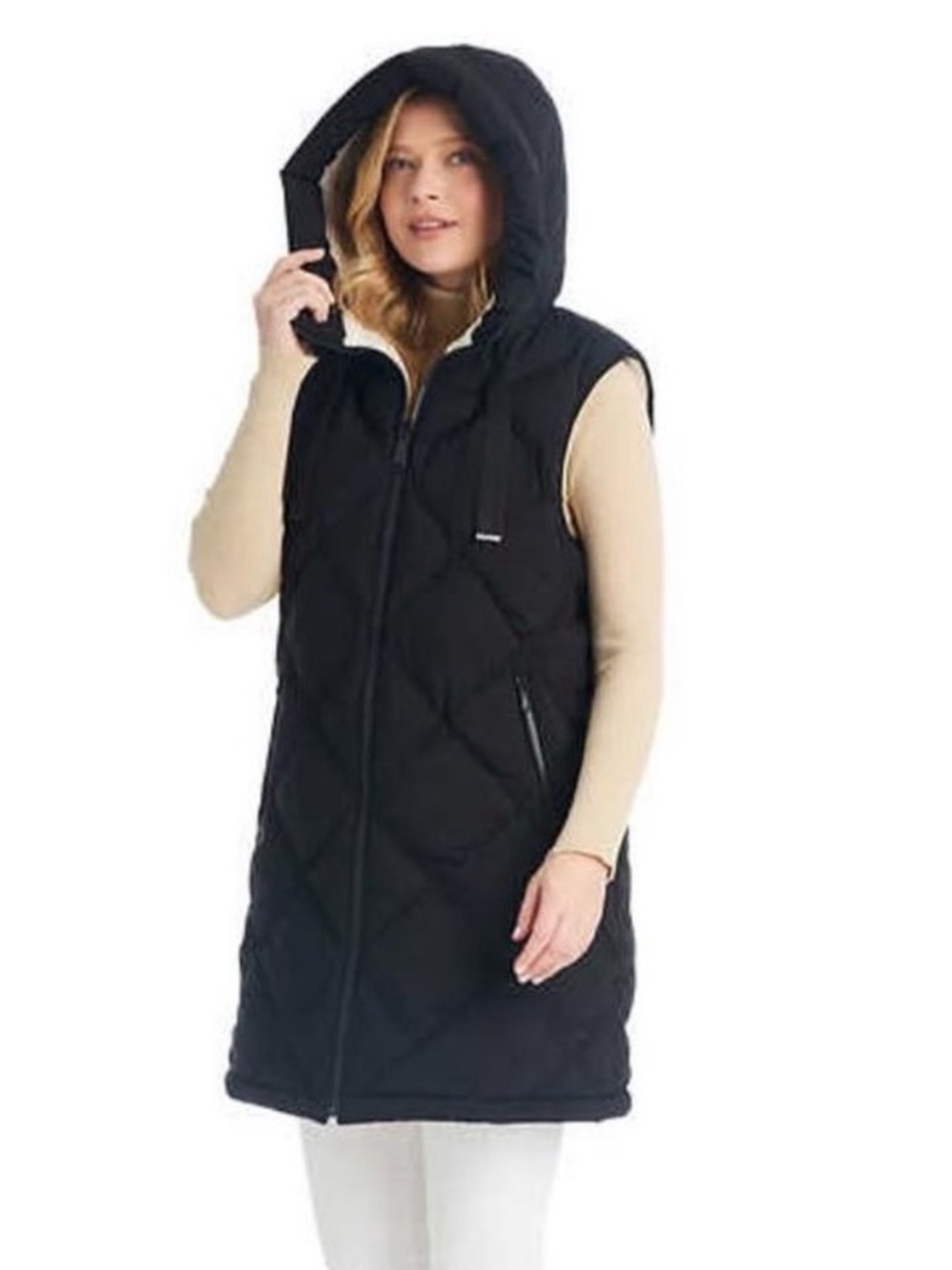 Koolaburra by UGG Reversible Sherpa long vest warm cozy mountains sz sm